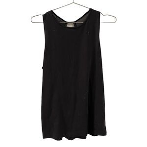 Nike Black Sporty Open Back Athletic Tank Top